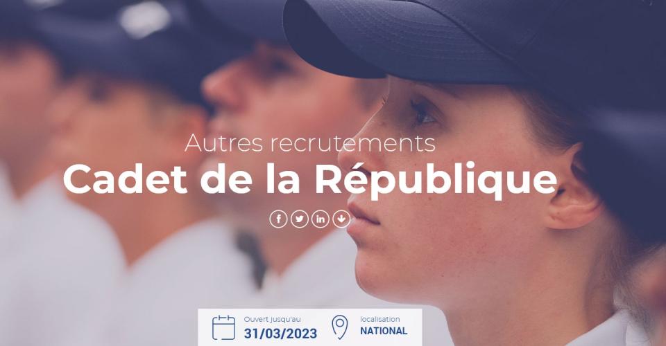 Cadet de la République 2023 : les inscriptions sont ouvertes | PRIJ